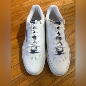 Reebok White Sneakers with Black Accents